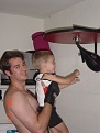 2 boys + 1 speed bag = silliness non stop
